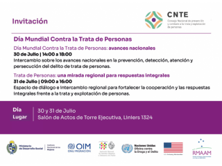 Diálogos por el Día Mundial Contra la Trata de Personas